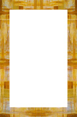 Retro desenli eski boyalı çerçeve