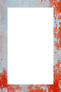 Retro desenli eski boyalı çerçeve