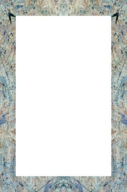 Retro desenli eski boyalı çerçeve