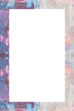 Retro desenli eski boyalı çerçeve