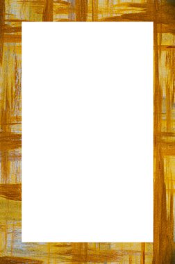 Retro desenli eski boyalı çerçeve