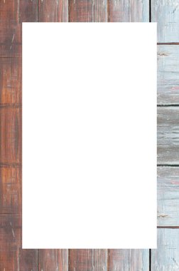 Retro desenli eski boyalı çerçeve