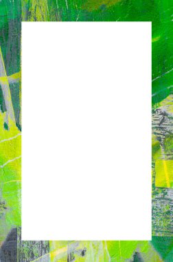 Retro desenli eski boyalı çerçeve