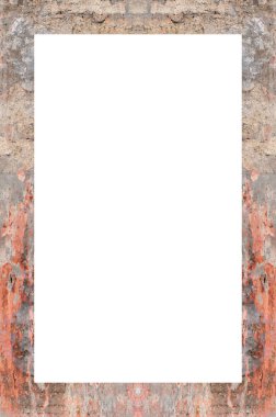 Retro desenli eski boyalı çerçeve