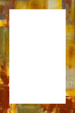 Retro desenli eski boyalı çerçeve