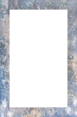 Retro desenli eski boyalı çerçeve