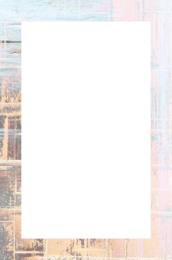 Retro desenli eski boyalı çerçeve