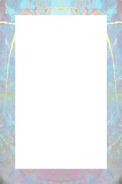 Retro desenli eski boyalı çerçeve