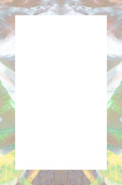 Retro desenli eski boyalı çerçeve