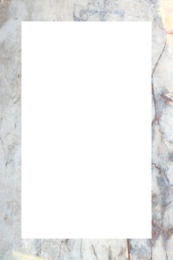 Retro desenli eski boyalı çerçeve