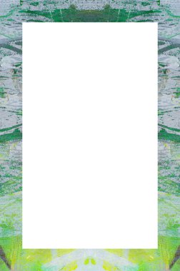 Retro desenli eski boyalı çerçeve