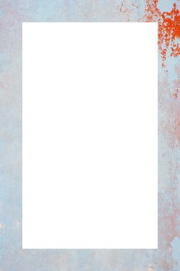 Retro desenli eski boyalı çerçeve