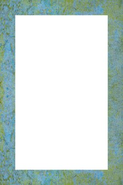 Retro desenli eski boyalı çerçeve