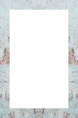 Retro desenli eski boyalı çerçeve