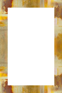 Retro desenli eski boyalı çerçeve