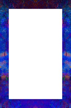 Retro desenli eski boyalı çerçeve