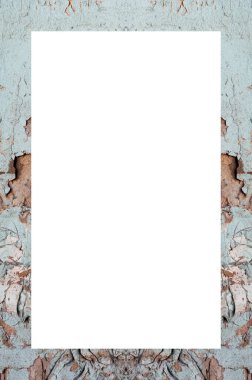 Retro desenli eski boyalı çerçeve