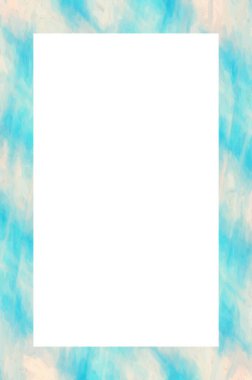 Retro desenli eski boyalı çerçeve