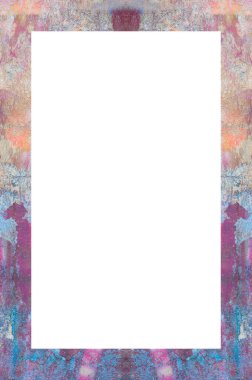 Retro desenli eski boyalı çerçeve