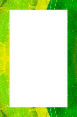 Retro desenli eski boyalı çerçeve