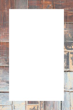 Retro desenli eski boyalı çerçeve