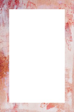 Retro desenli eski boyalı çerçeve