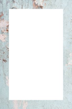 Retro desenli eski boyalı çerçeve