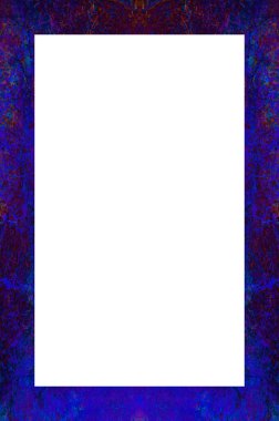 Retro desenli eski boyalı çerçeve