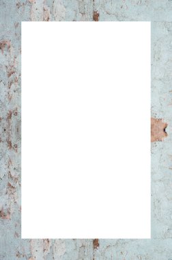 Retro desenli eski boyalı çerçeve