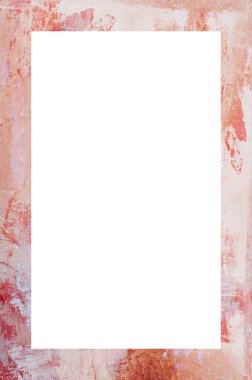 Retro desenli eski boyalı çerçeve