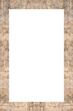 Retro desenli eski boyalı çerçeve