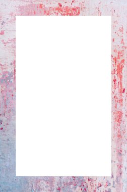 Retro desenli eski boyalı çerçeve