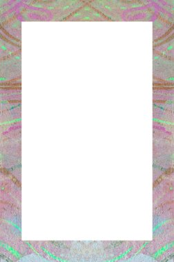 Retro desenli eski boyalı çerçeve