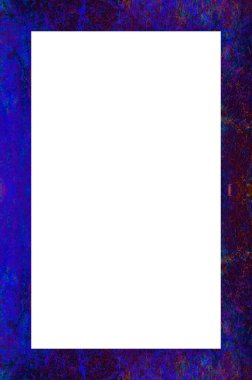 Retro desenli eski boyalı çerçeve