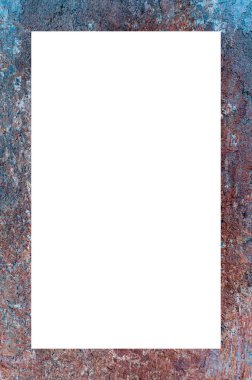 Retro desenli eski boyalı çerçeve