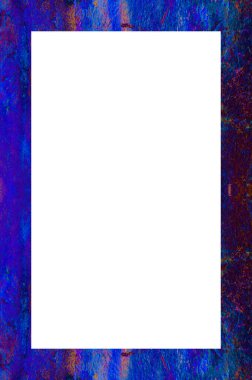 Retro desenli eski boyalı çerçeve