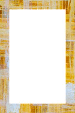 Retro desenli eski boyalı çerçeve