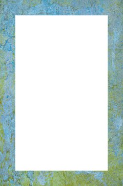 Retro desenli eski boyalı çerçeve