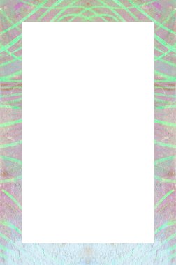 Retro desenli eski boyalı çerçeve