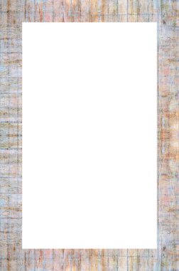 Retro desenli eski boyalı çerçeve