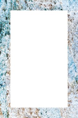 Retro desenli eski boyalı çerçeve