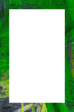 Retro desenli eski boyalı çerçeve