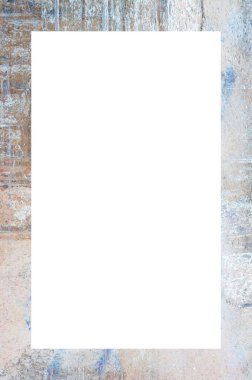 Retro desenli eski boyalı çerçeve