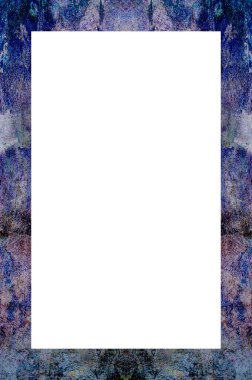 Retro desenli eski boyalı çerçeve