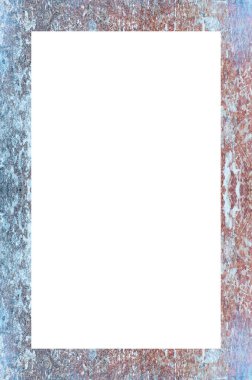 Retro desenli eski boyalı çerçeve