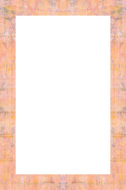 Retro desenli eski boyalı çerçeve