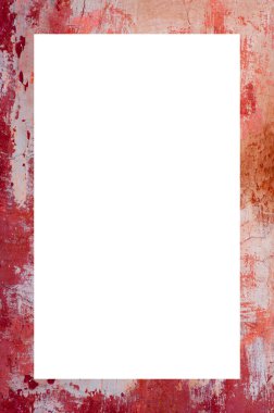 Retro desenli eski boyalı çerçeve