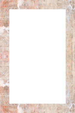 Retro desenli eski boyalı çerçeve