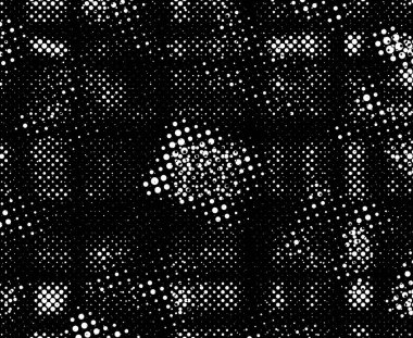 Eski boyanın dokusu ve alçı çatlakları arka planda.