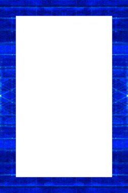 Retro desenli eski boyalı çerçeve